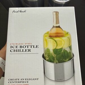 ☀️🌴Sur La Table Final Touch Stainless Steel Ice Bottle Chiller